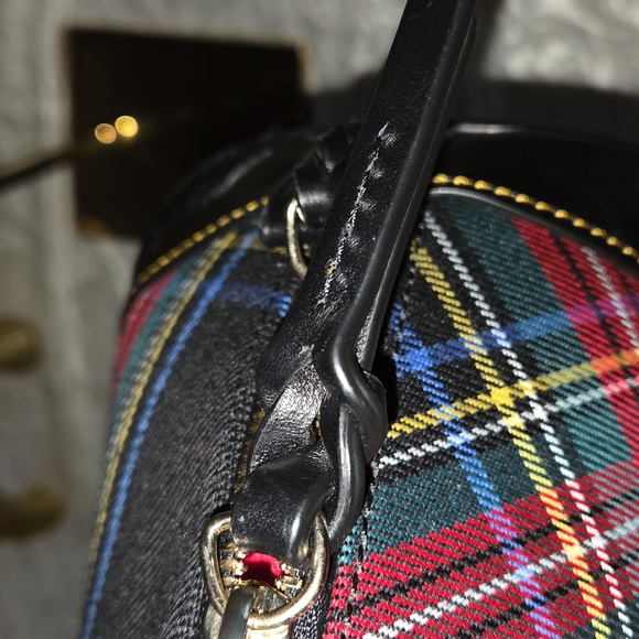 Dooney & Bourke Tartan Dome Satchel - Picture 6 of 10